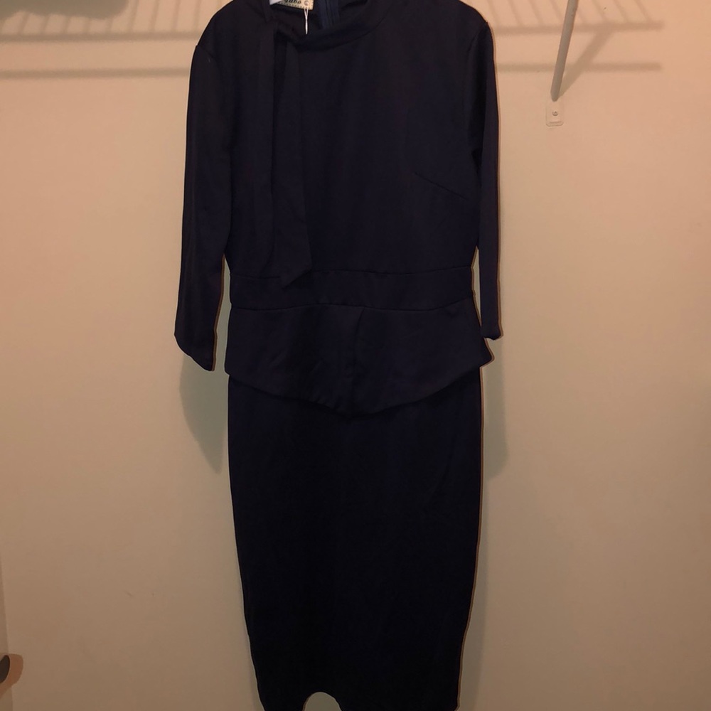 Dark blue dress